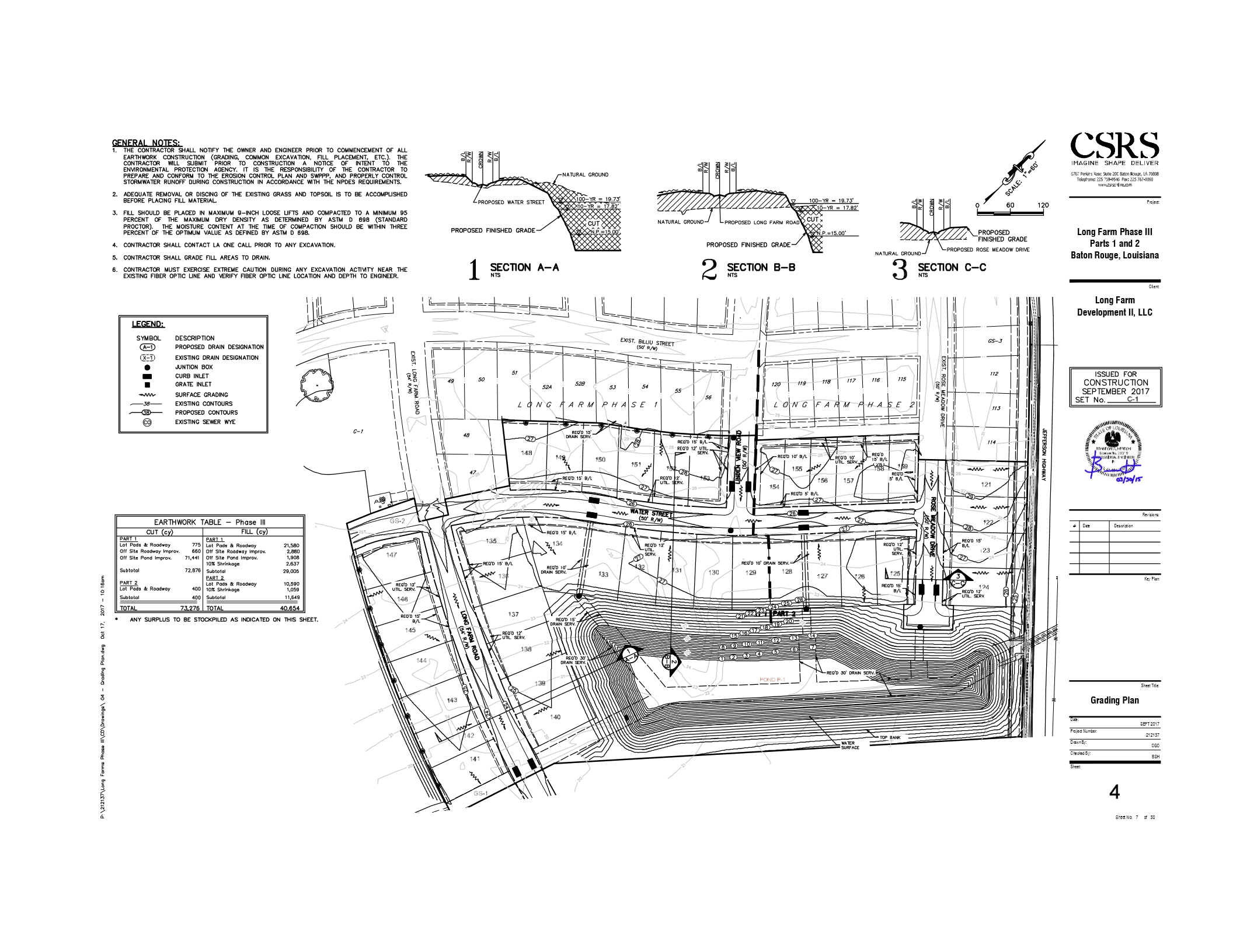 Long Farm Village Phase III – Bayou Irrigation, Inc.